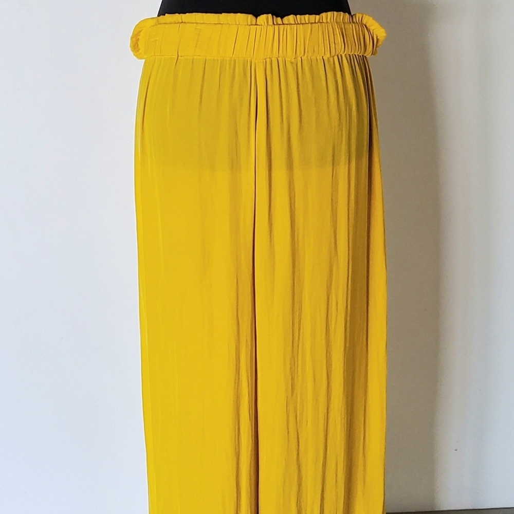 Women's Yellow Zara Palazzo Pant
